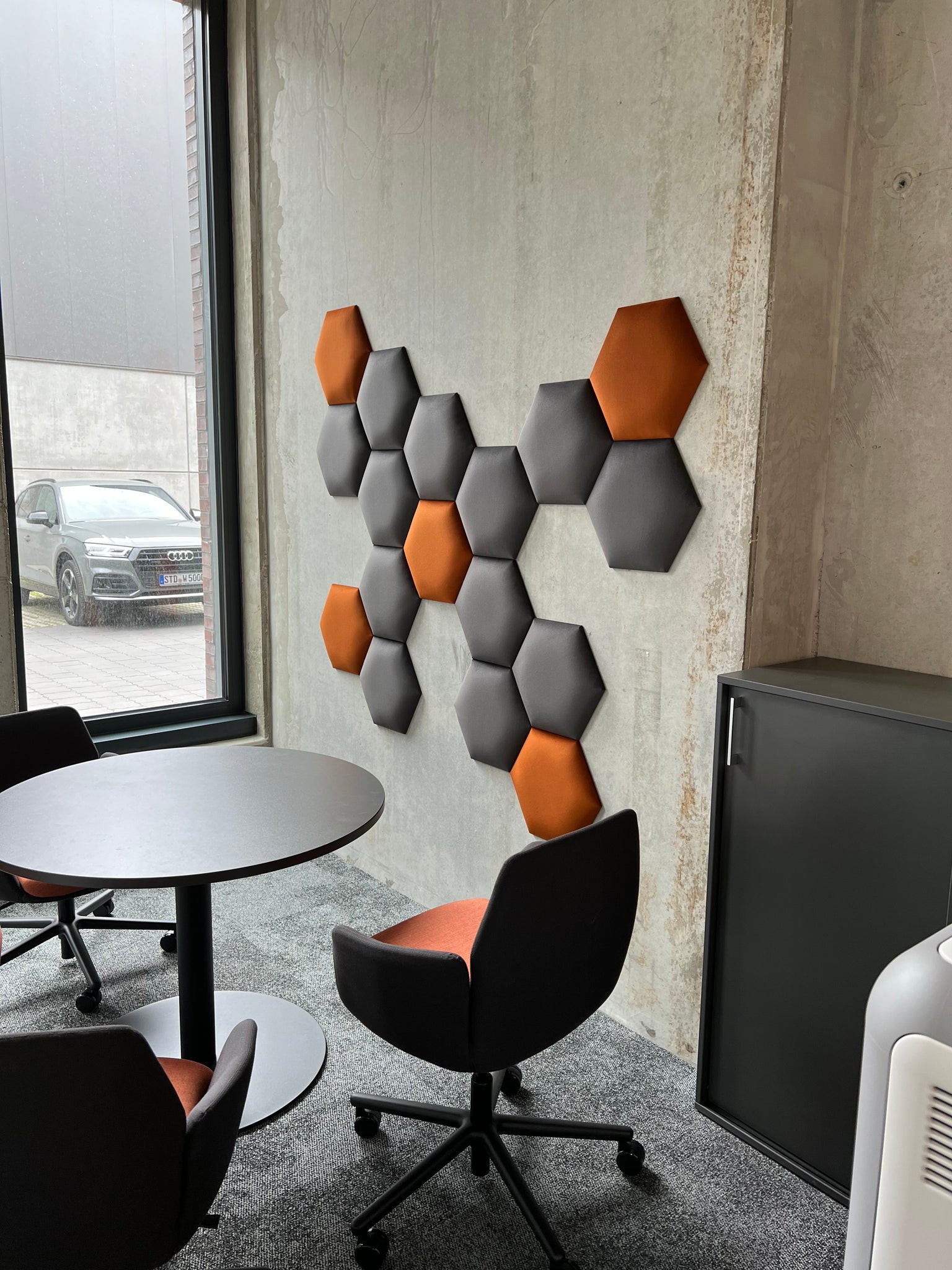 Akustikpaneel Set Office - Hexagon Sechseck Napoli 30cm Durchmesser